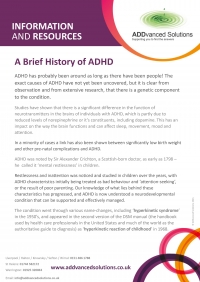 AS A Brief History of ADHD 2021